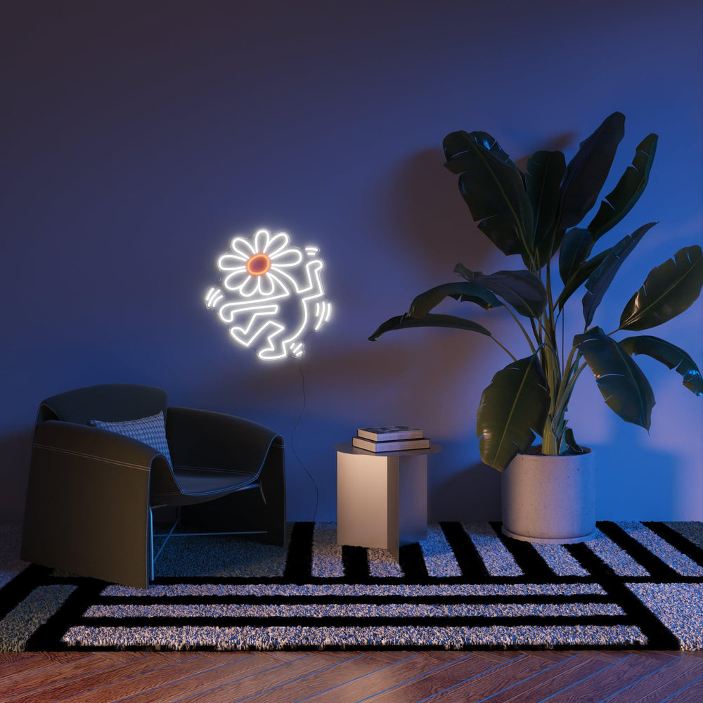 Flower Head, YP x Keith Haring, Neon Tabela - Neonbir
