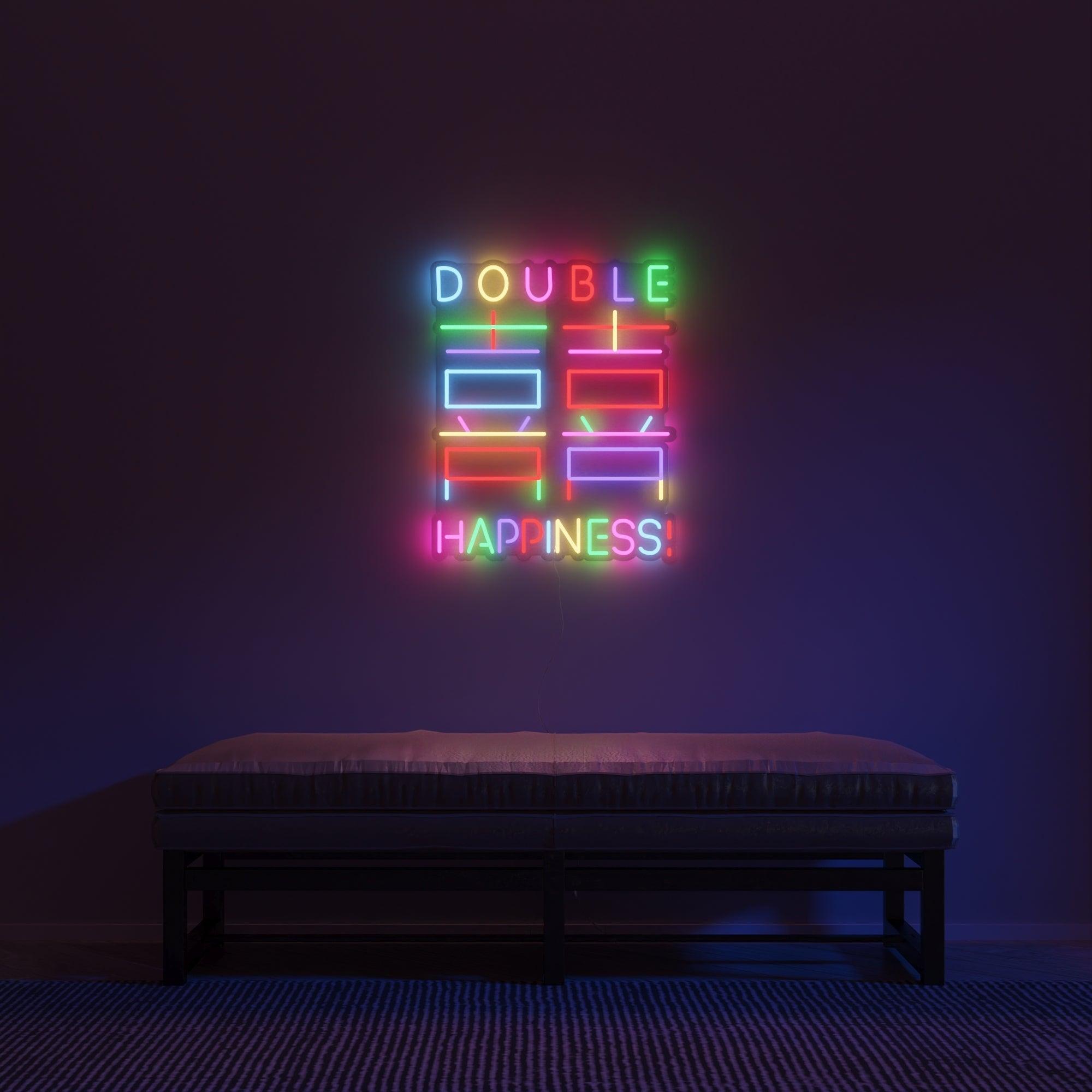 Double Happiness by Emily Eldridge - Neon Tabela - Neonbir
