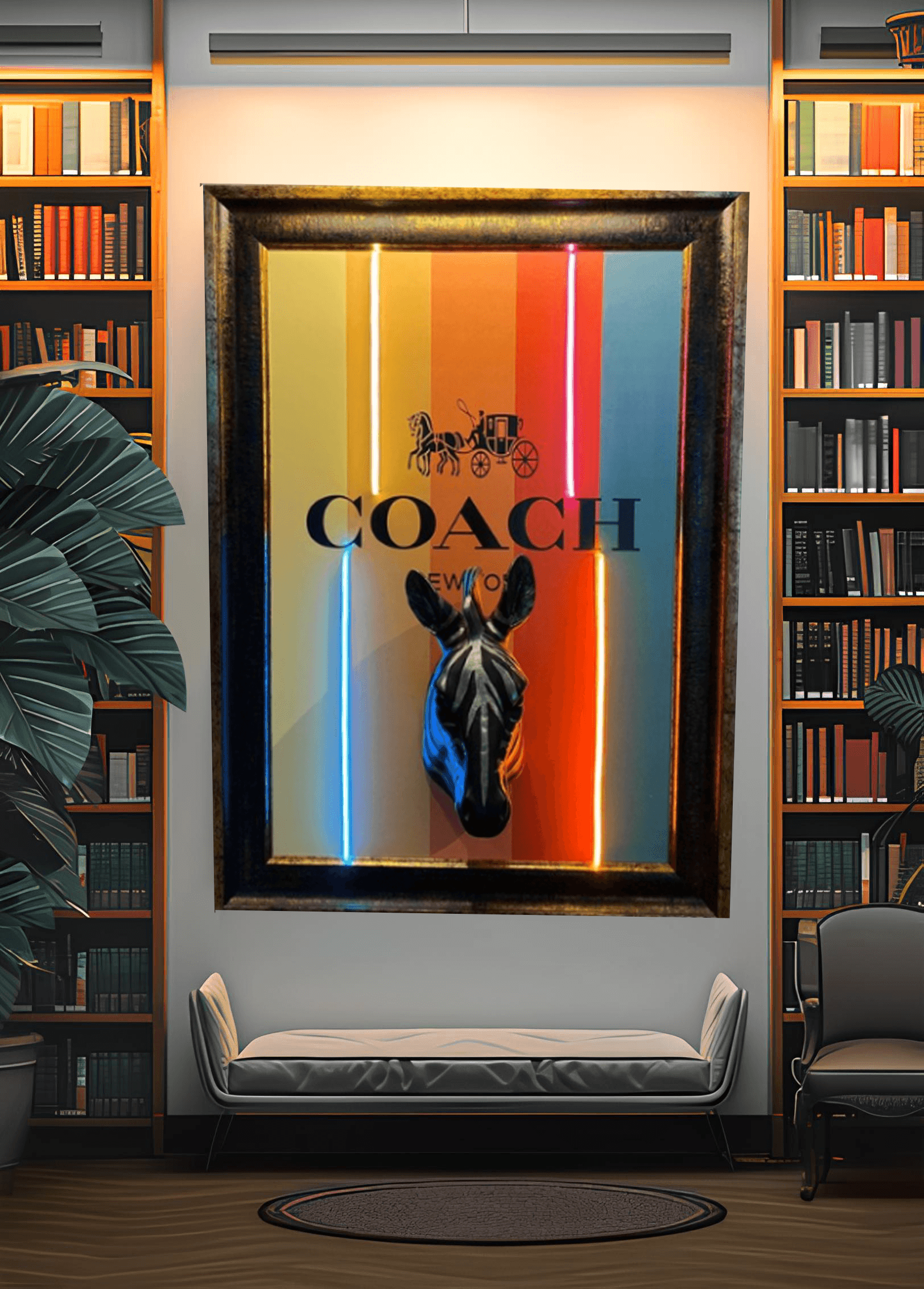 Coach Jungle Art Tablo - Neonbir