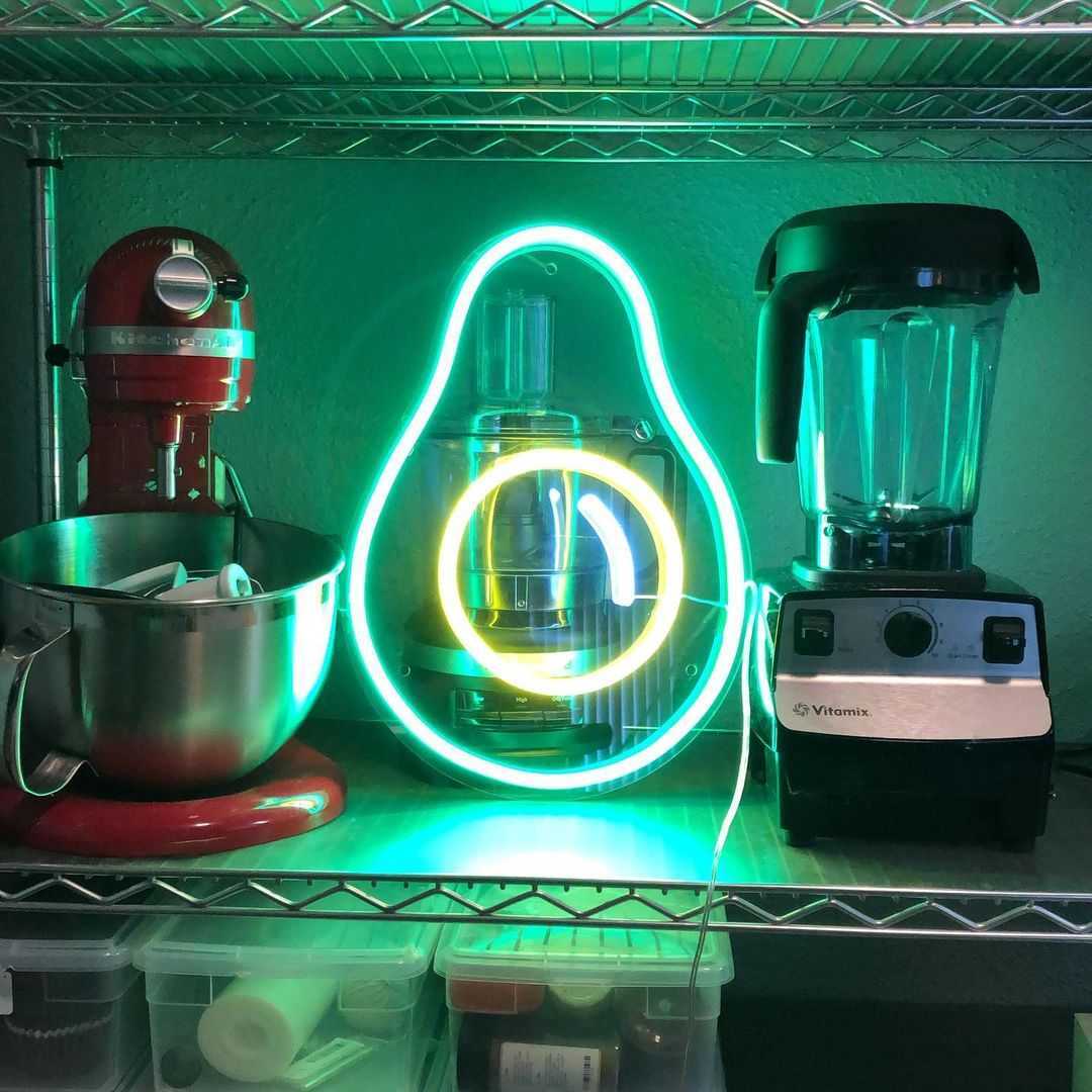 Crazy Avocado - Neon Tabela - Neonbir