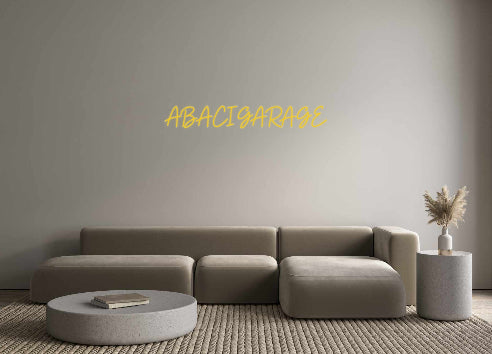 Custom Neon: ABACI GARAGE - Neonbir