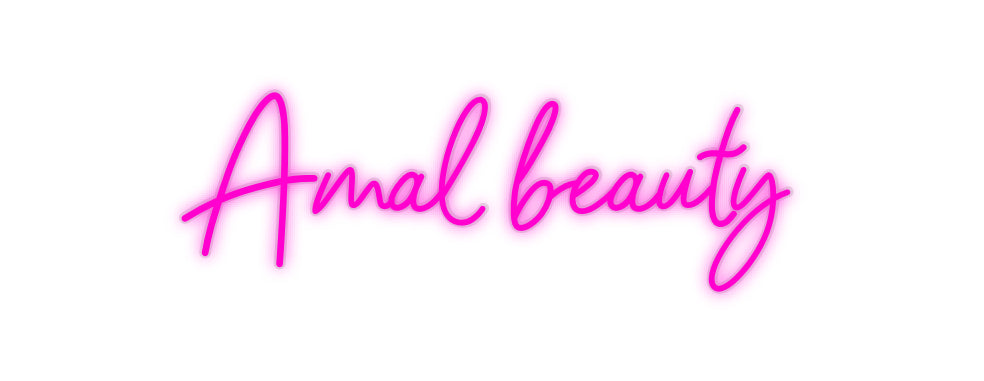 Custom Neon: Amal beauty - Neonbir