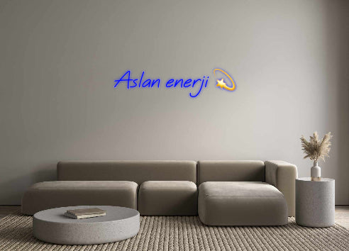 Custom Neon: Aslan enerji 💫 - Neonbir