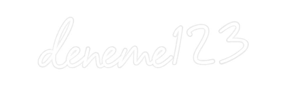 Custom Neon: deneme123 - Neonbir