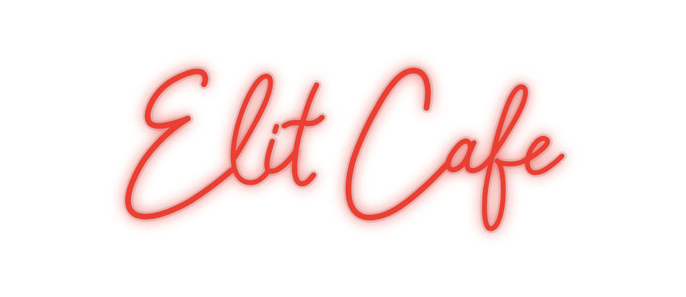 Custom Neon: Elit Cafe - Neonbir