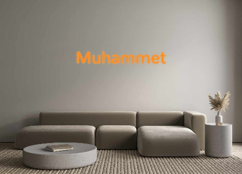 Custom Neon: Muhammet - Neonbir
