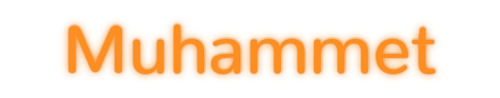 Custom Neon: Muhammet - Neonbir