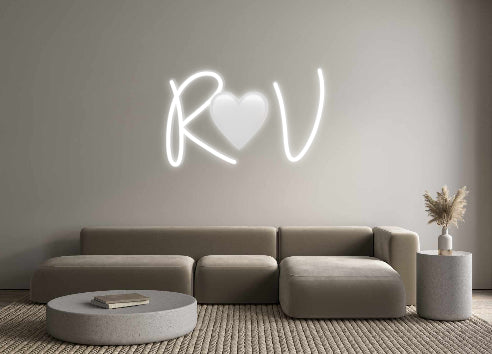 Custom Neon: R🤍V - Neonbir