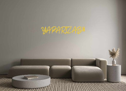Custom Neon: YAPARIZ ABİİ - Neonbir