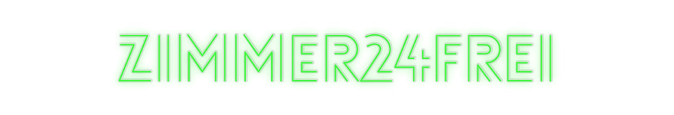 Custom Neon: Zimmer24Frei - Neonbir