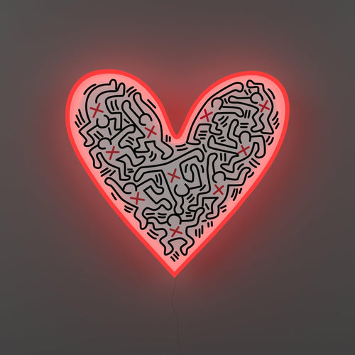 Dance Love, YP x Keith Haring, Neon Tabela - Neonbir