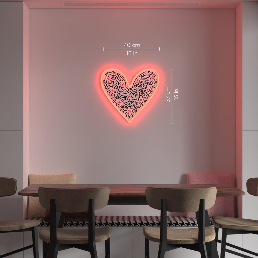 Dance Love, YP x Keith Haring, Neon Tabela - Neonbir