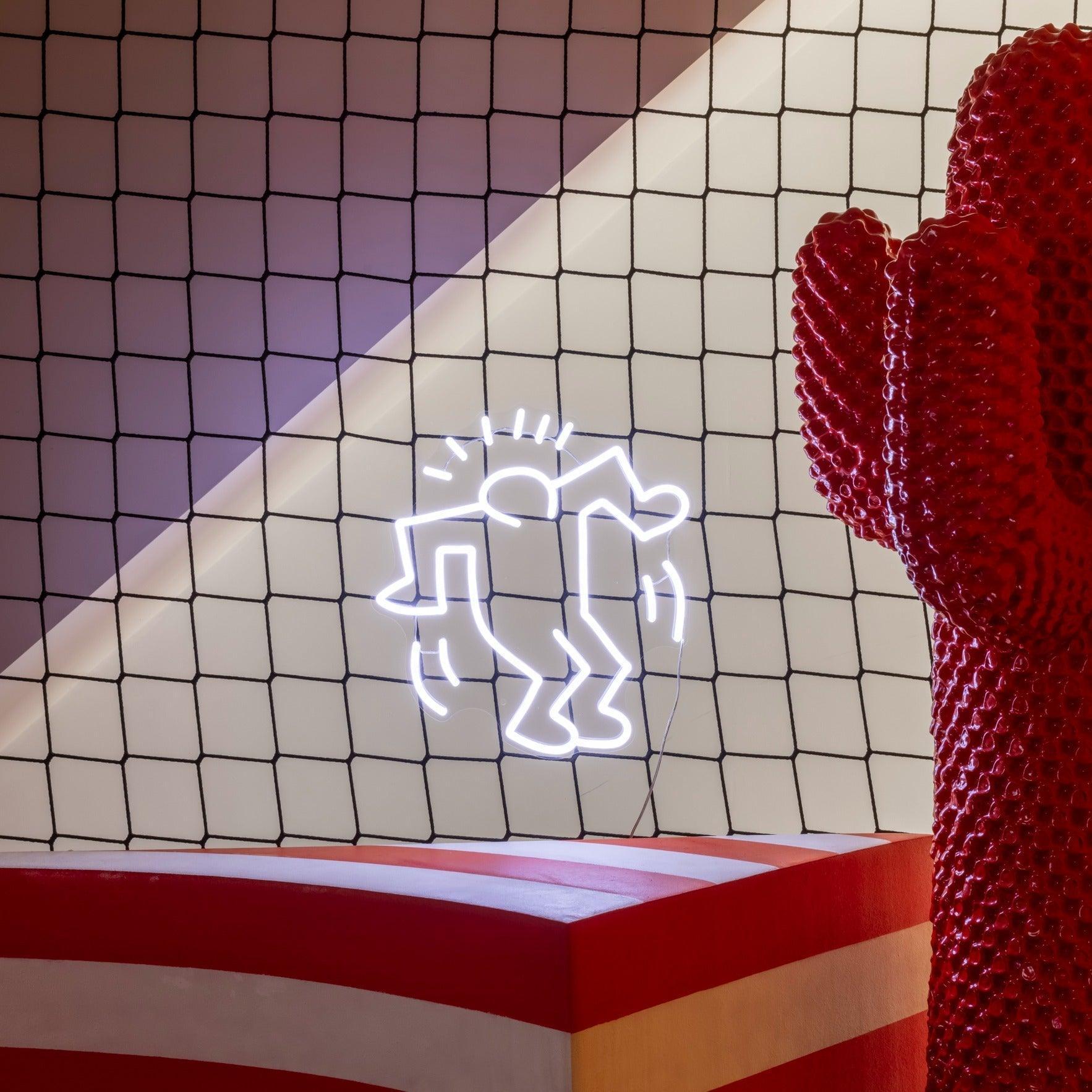 Dancing Man, YP x Keith Haring, Neon Tabela - Neonbir