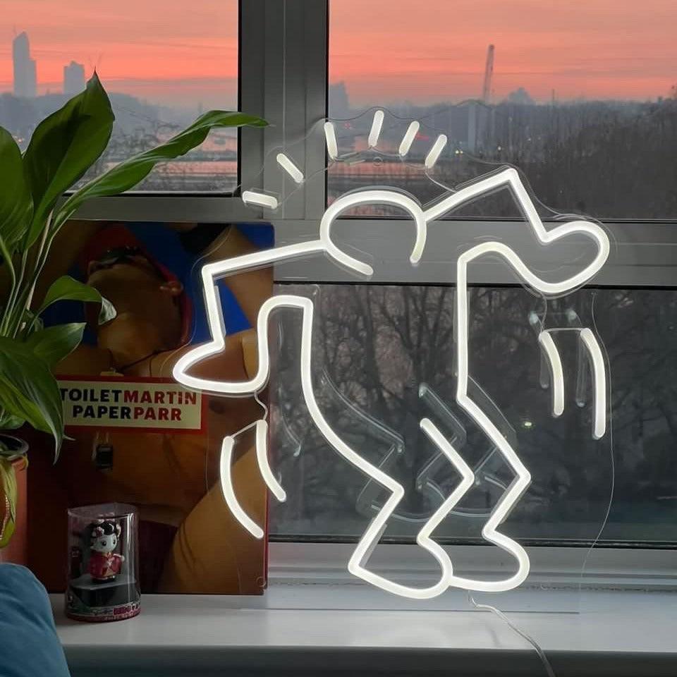 Dancing Man, YP x Keith Haring, Neon Tabela - Neonbir