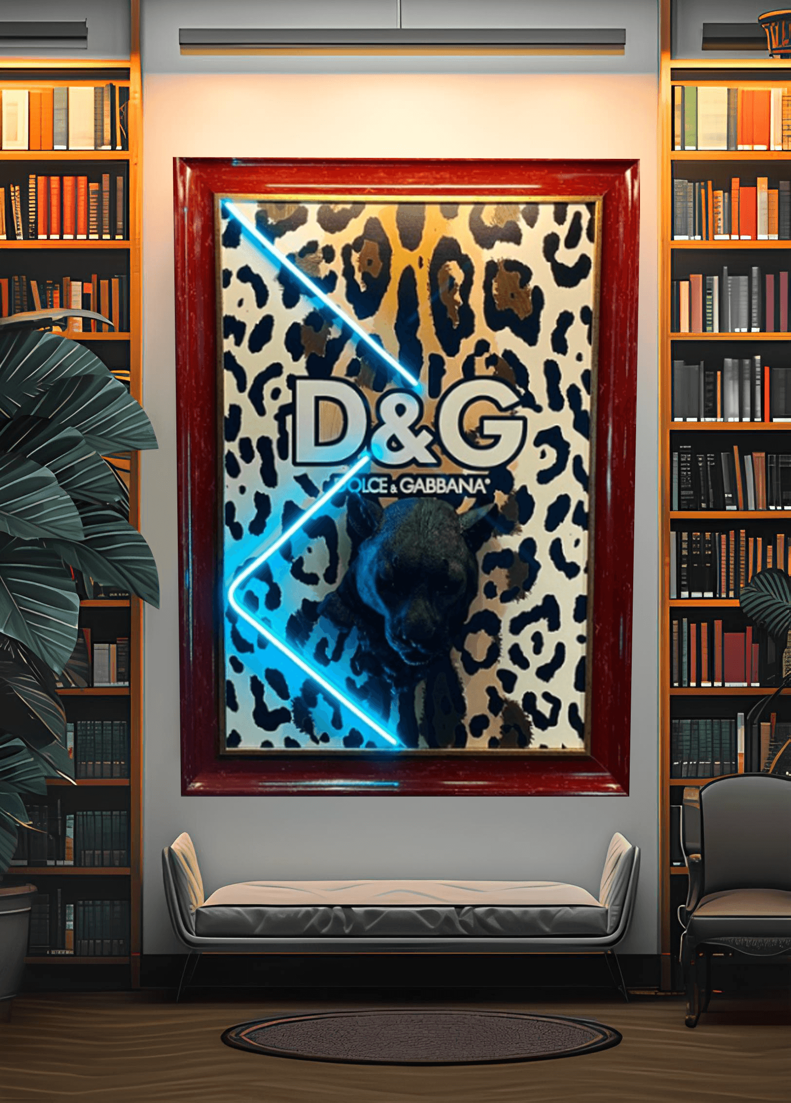 Dolce & Gabbana Jungle Art Tablo - Neonbir