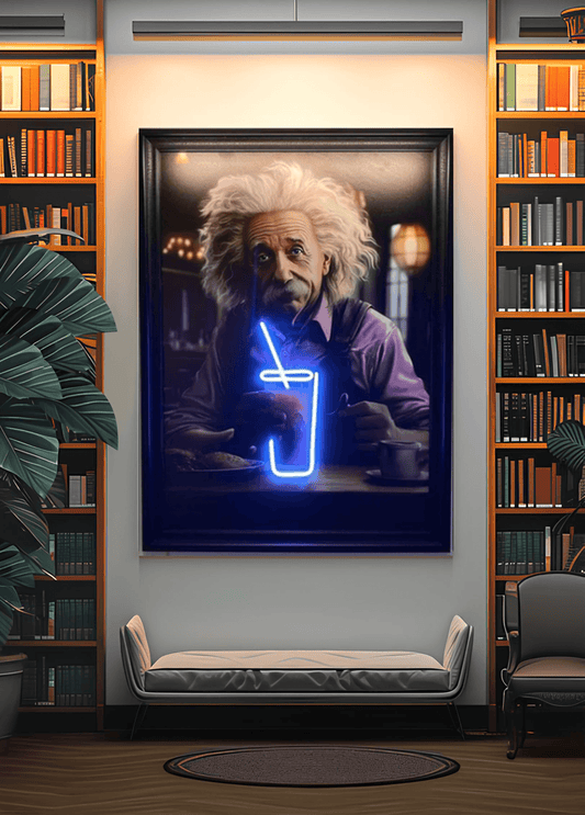 Einstein Canvas Art Tablo - Neonbir