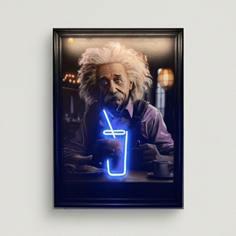 Einstein Canvas Art Tablo