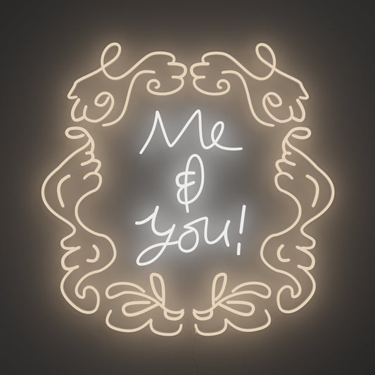 Me & You by Girl Knew York - Neon Tabela - Neonbir