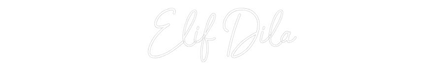 Özel Tasarım : Elif Dila