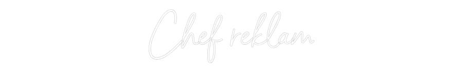 Özel Tasarım : Chef reklam