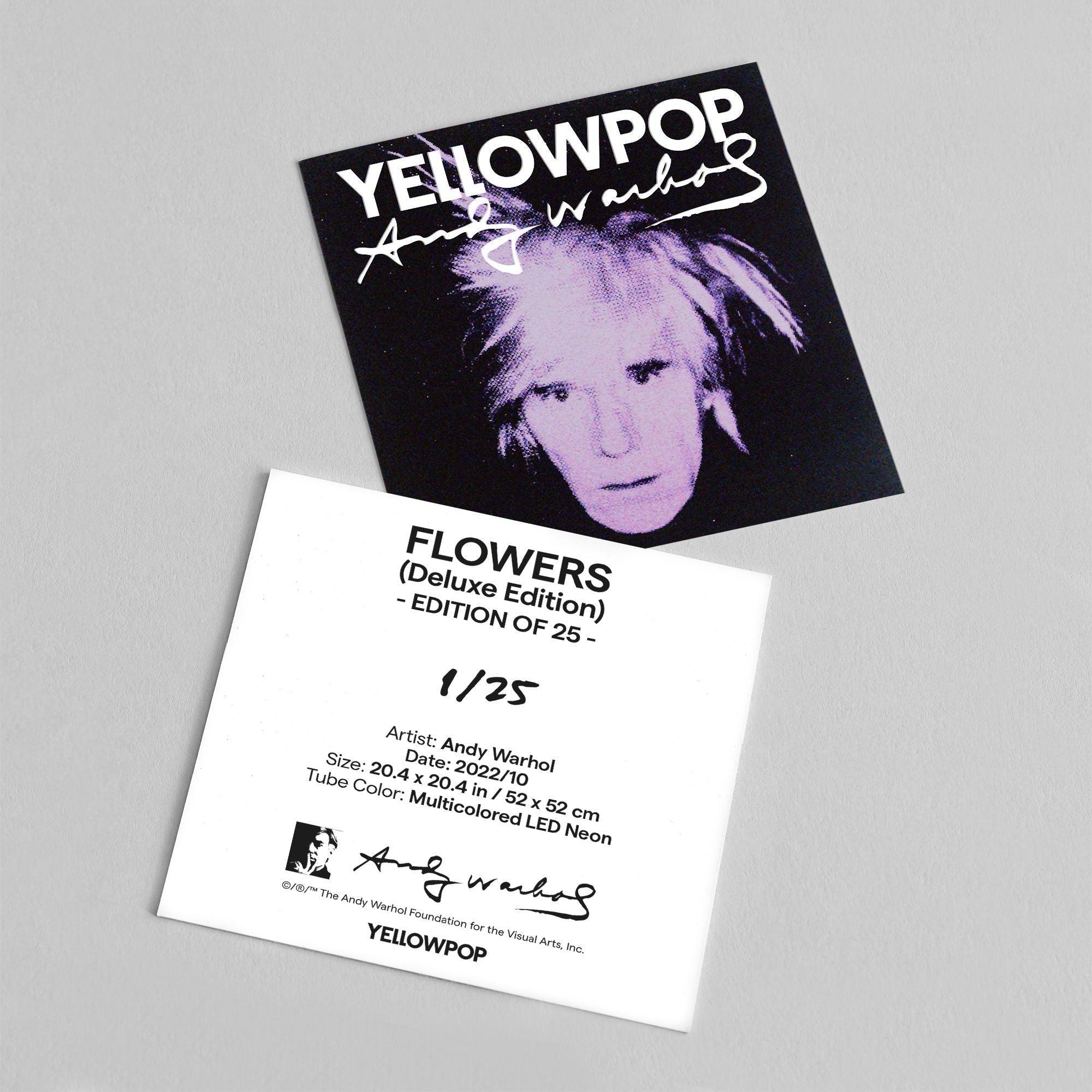 Flowers Deluxe by Andy Warhol - Neon Tabela - Neonbir