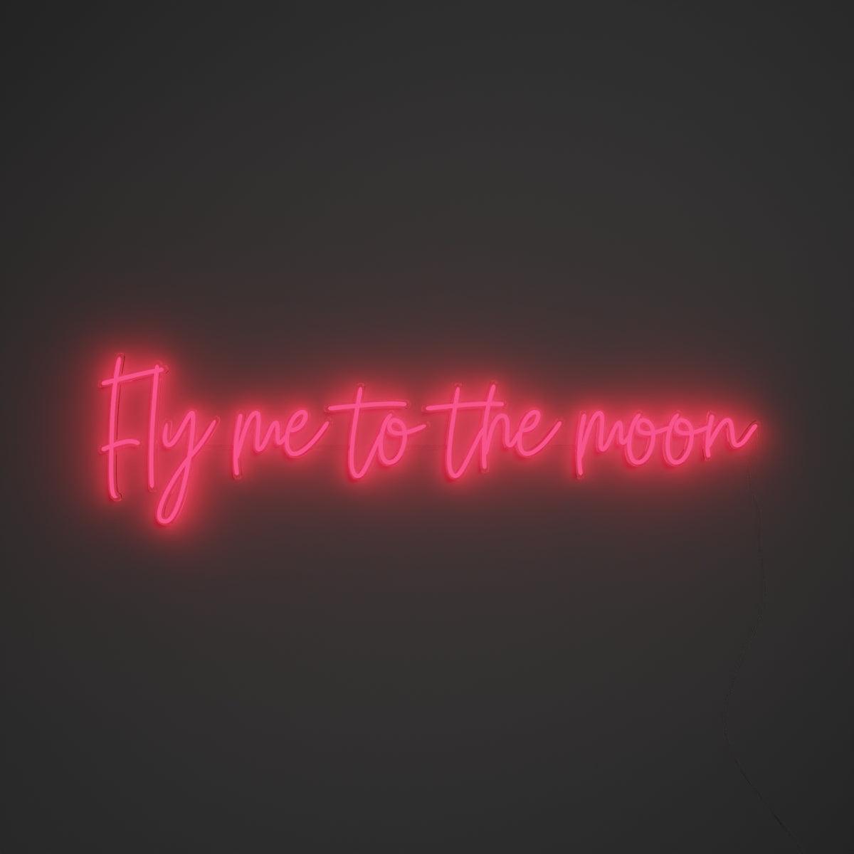 Fly me to the moon - Neon Tabela - Neonbir