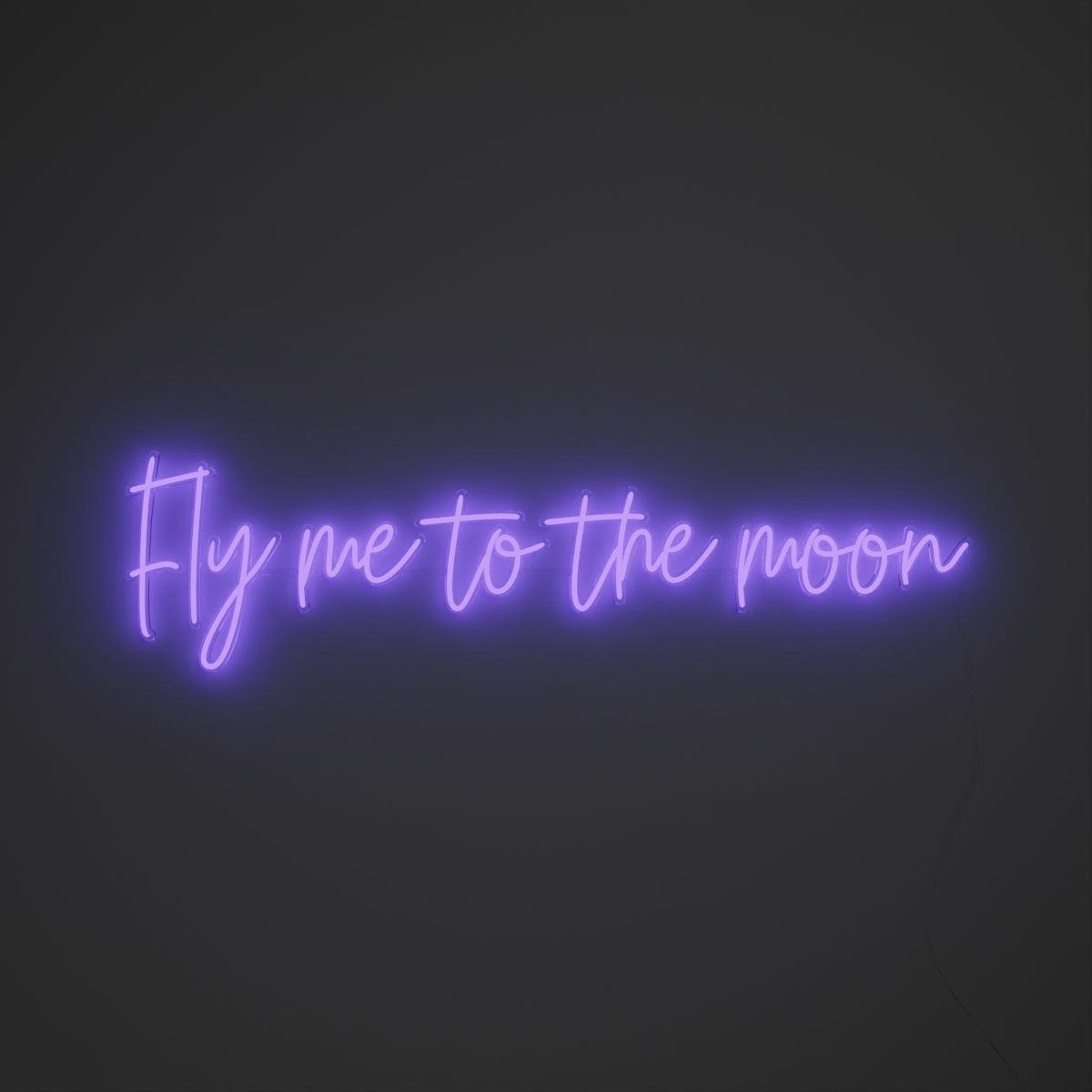 Fly me to the moon - Neon Tabela - Neonbir
