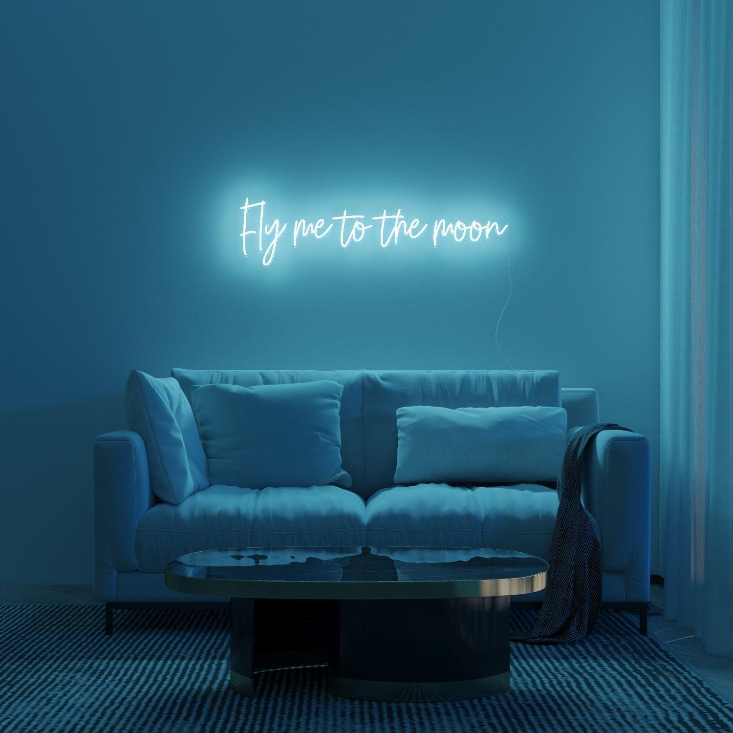 Fly me to the moon - Neon Tabela - Neonbir
