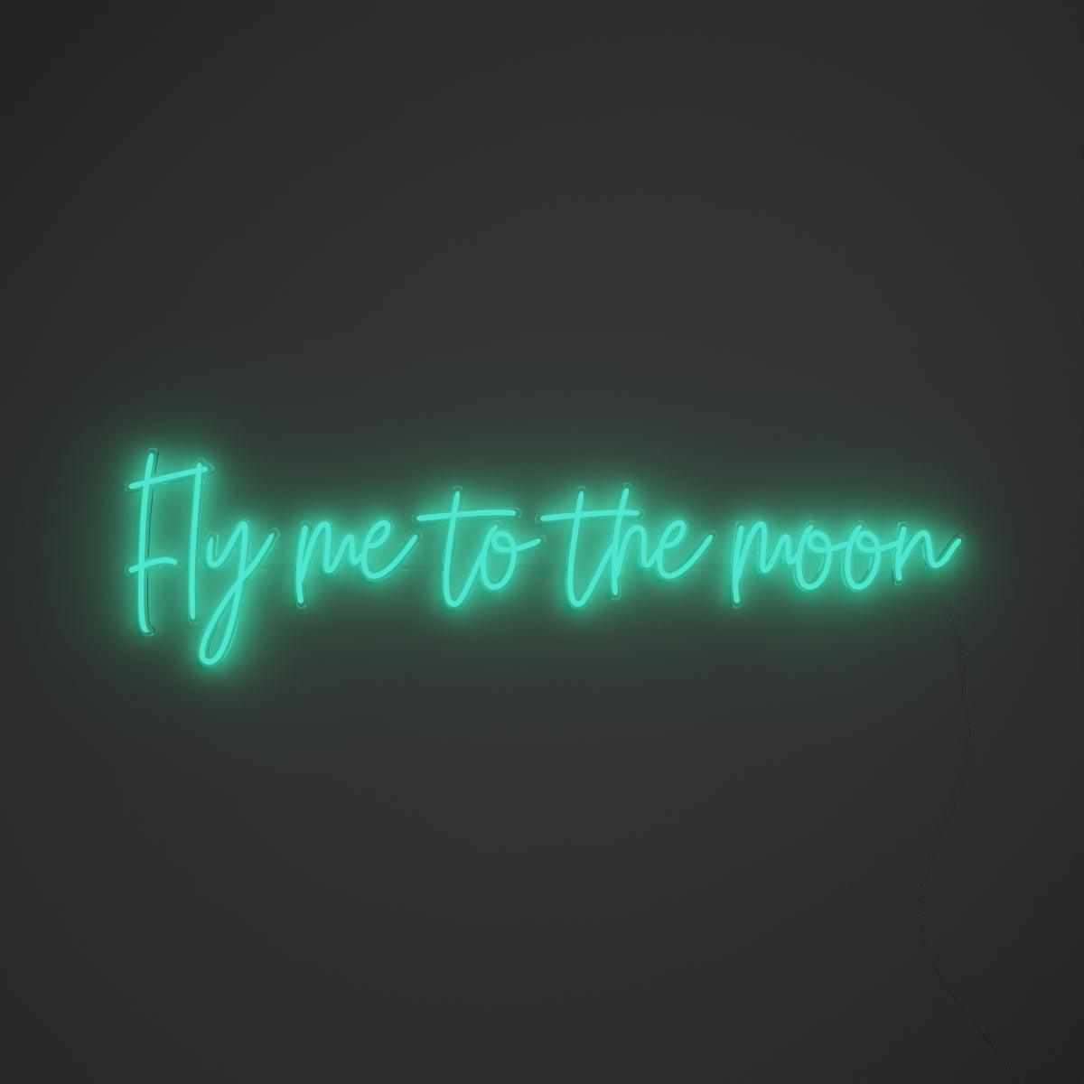 Fly me to the moon - Neon Tabela - Neonbir