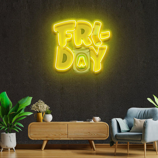 Friday Artwork Led Neon Sign Light - Neonbir