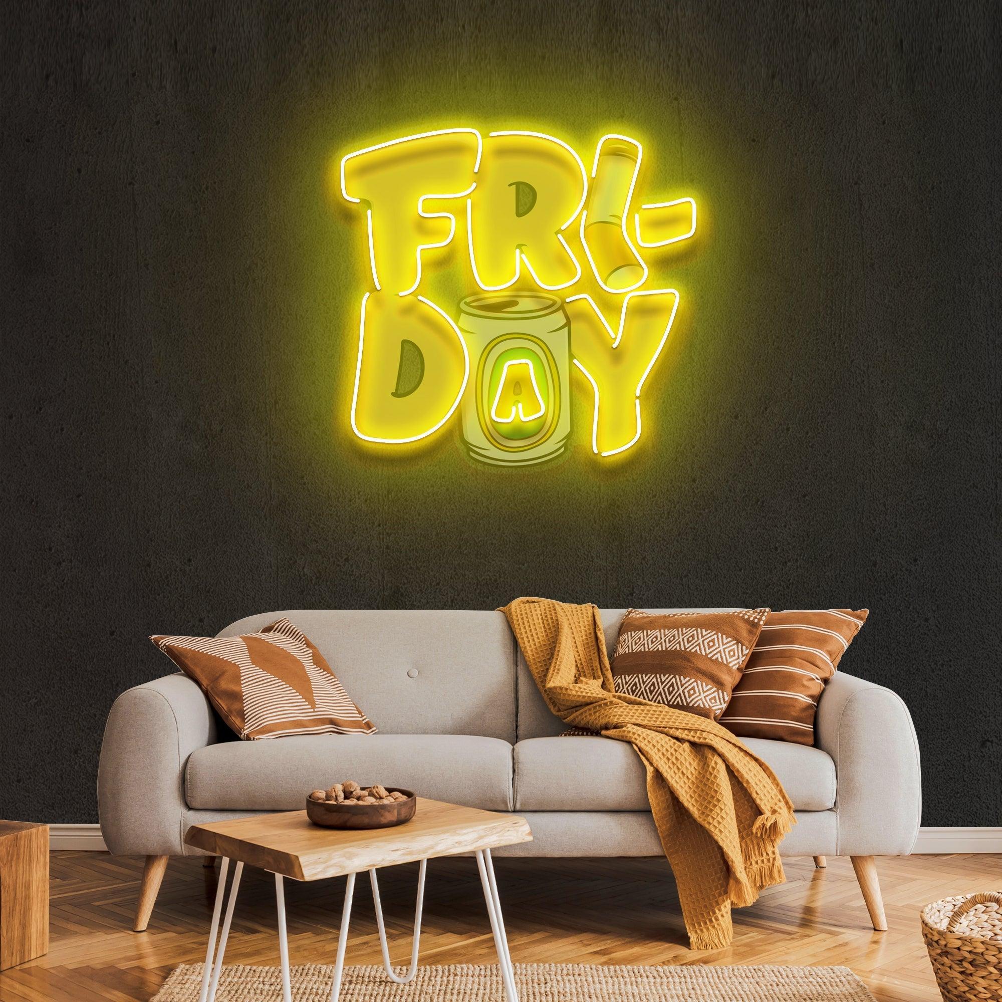 Friday Artwork Led Neon Sign Light - Neonbir