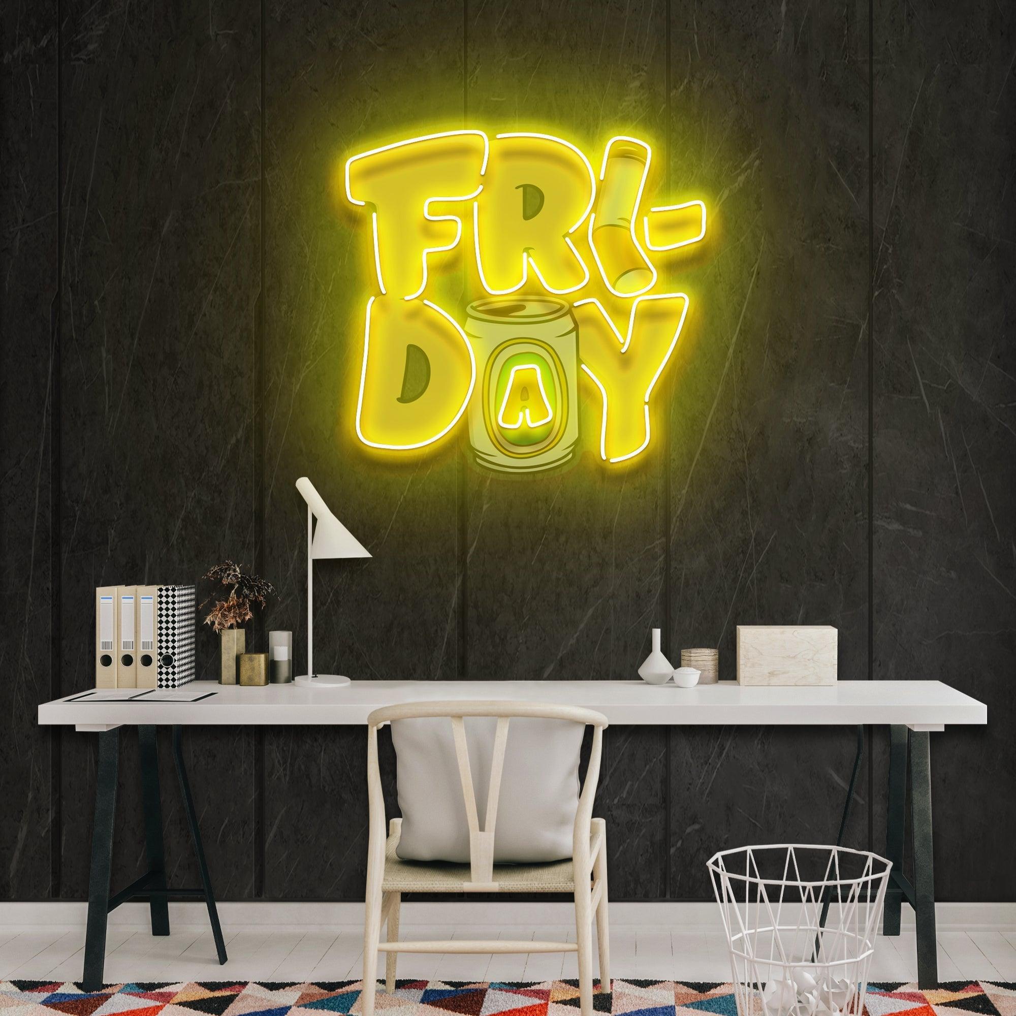 Friday Artwork Led Neon Sign Light - Neonbir