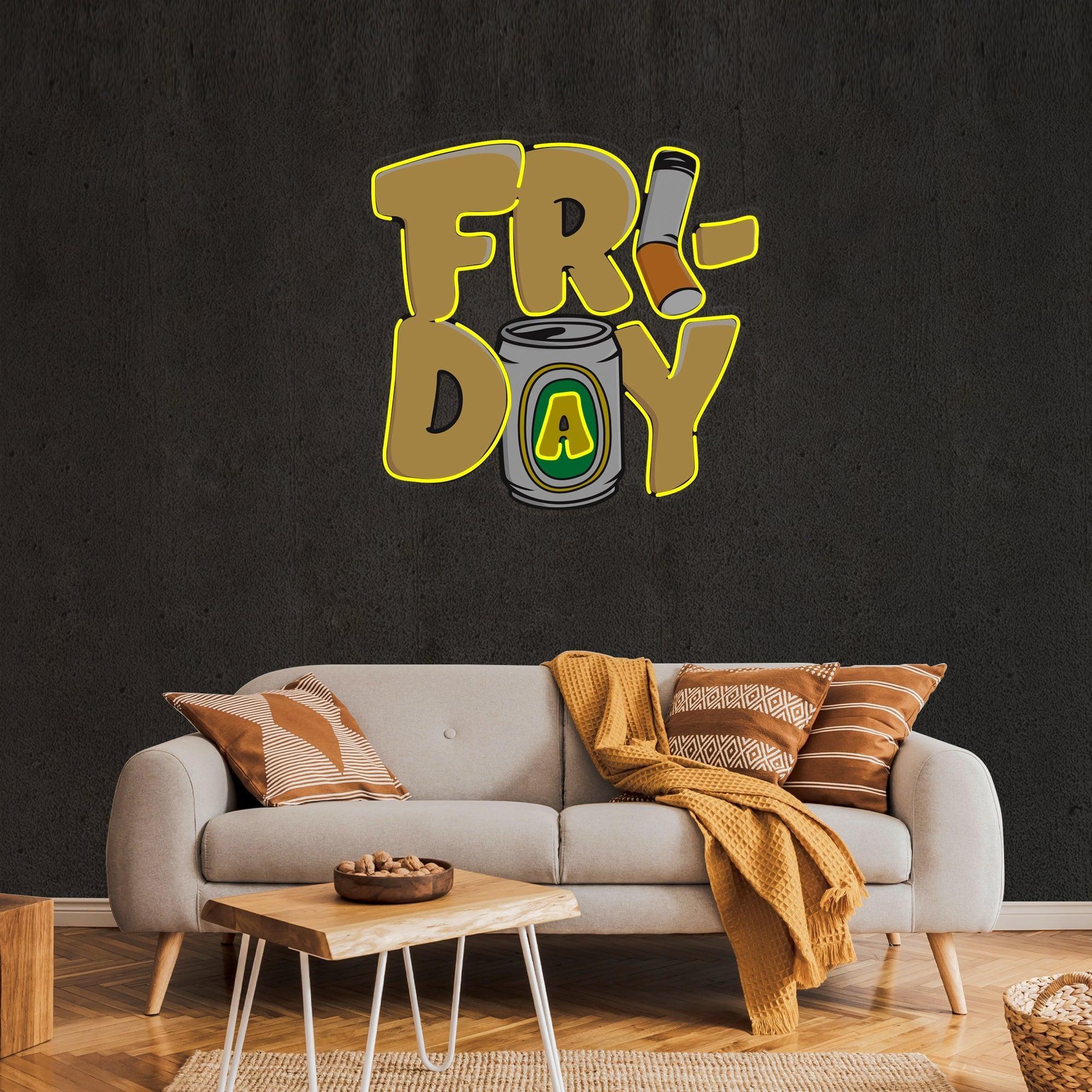 Friday Artwork Led Neon Sign Light - Neonbir