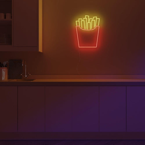 Fries - Neon Tabela - Neonbir