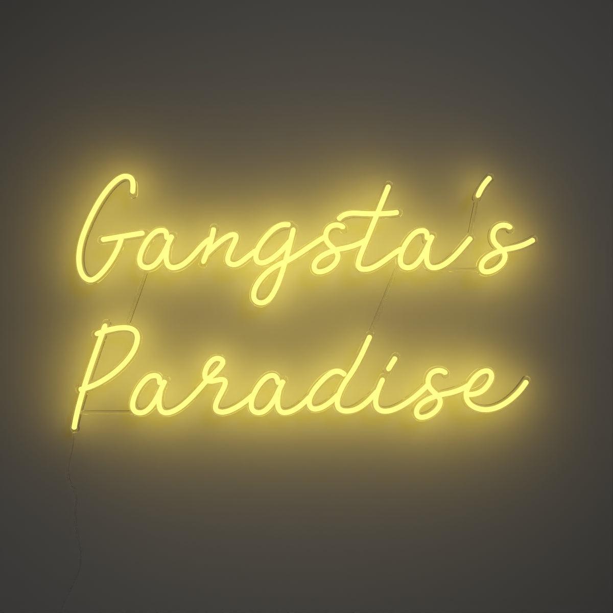 Gangsta's Paradise - Neon Tabela - Neonbir