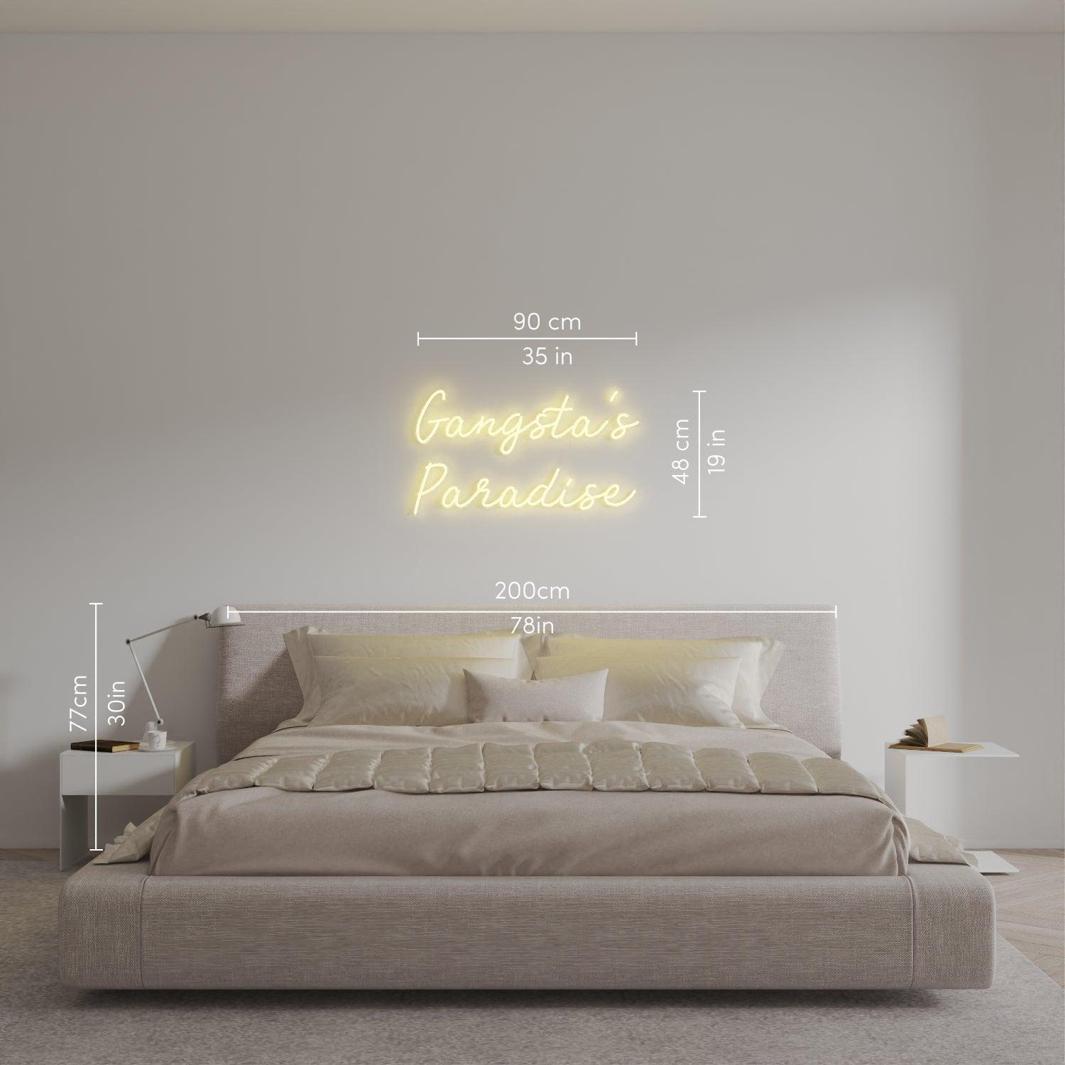 Gangsta's Paradise - Neon Tabela - Neonbir