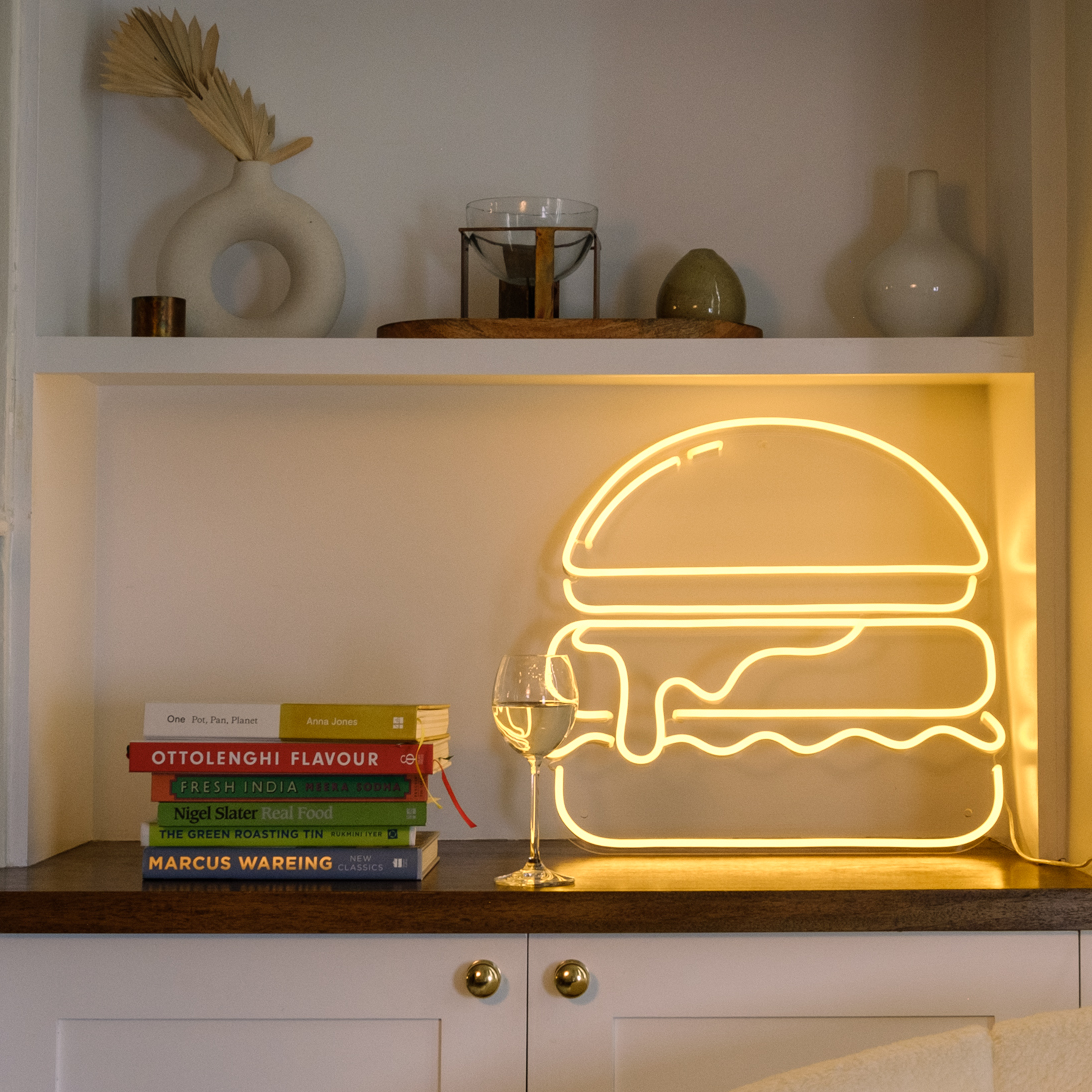 Gold Burger, Neon Tabela - Neonbir