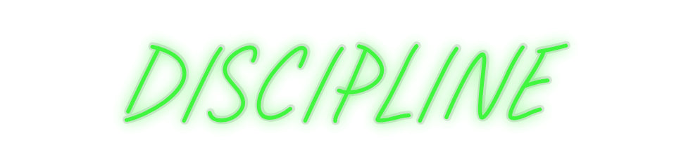 Custom Neon: DISCIPLINE - Neonbir