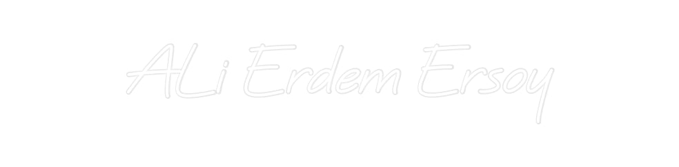 Özel Tasarım : ALi Erdem Ersoy - Neonbir