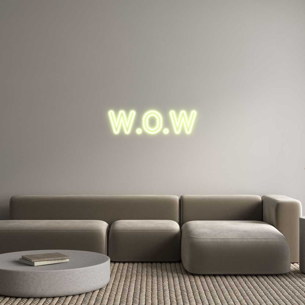 Özel Tasarım : W.O.W - Neonbir