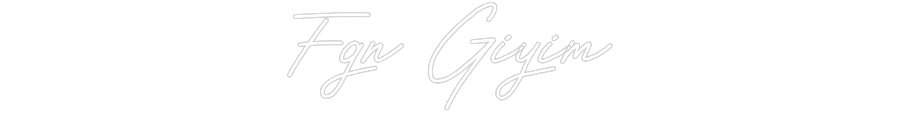 Özel Tasarım : Fgn Giyim