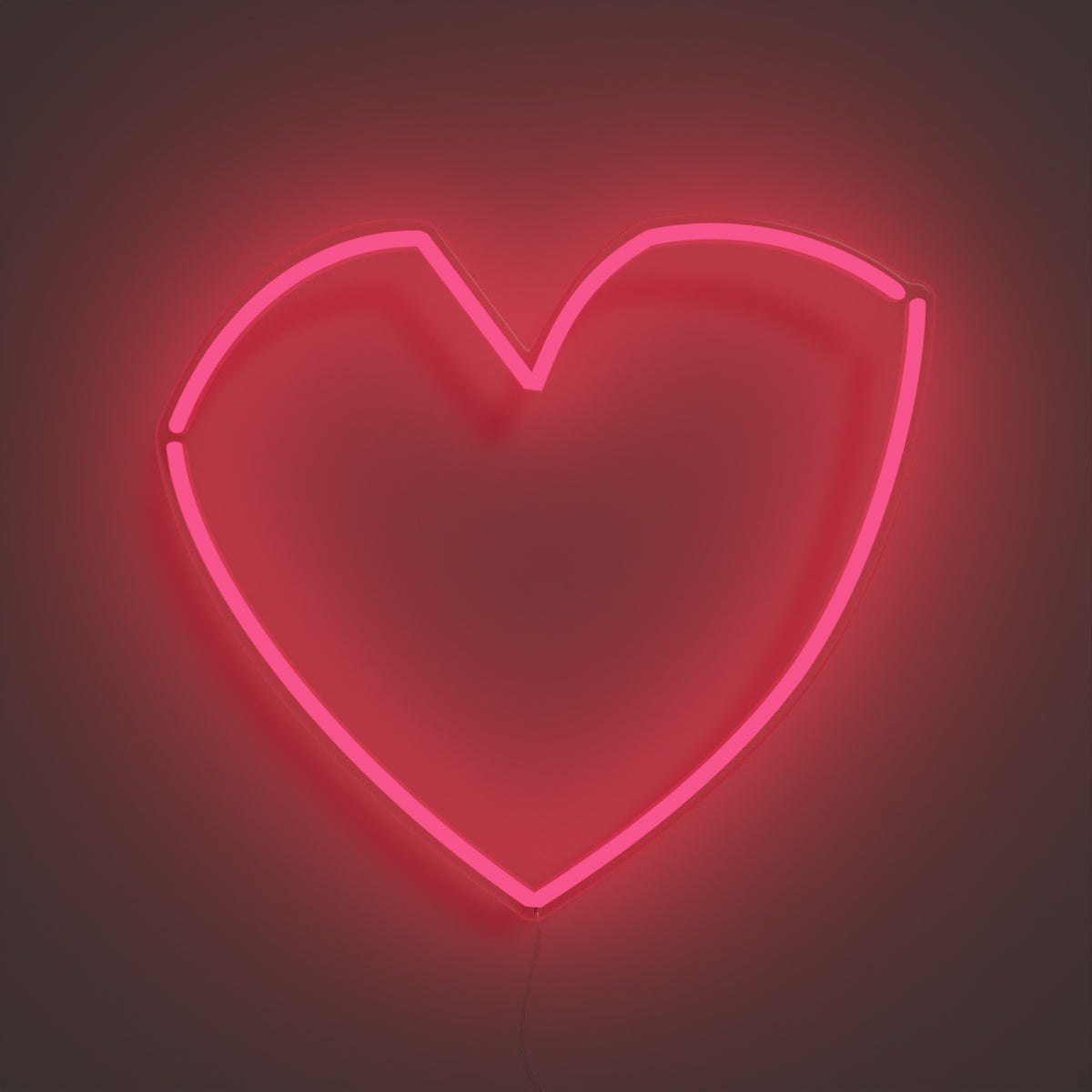 Geometric Heart, Neon Tabela - Neonbir