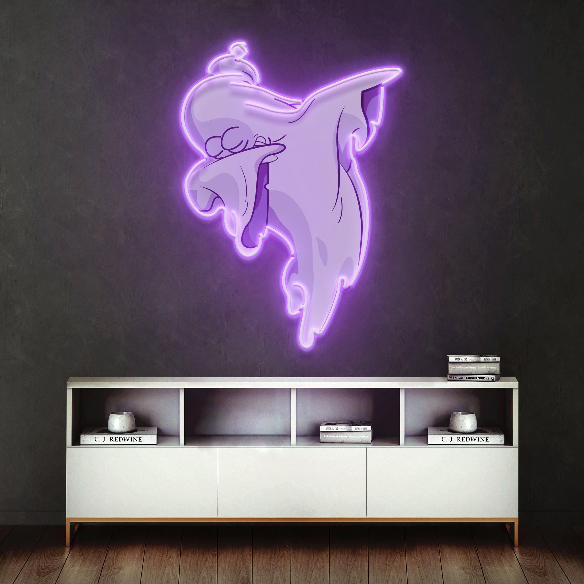 Ghost Dab Art Work Led Neon Sign Light - Neonbir