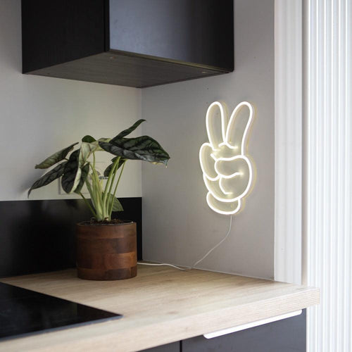 Glove Peace (Large version) by Yellowpop, Neon Tabela - Neonbir
