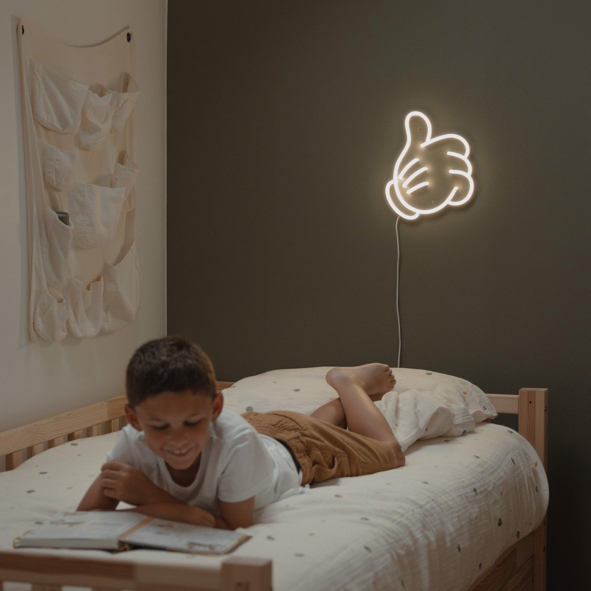 Glove Thumbs Up (Small version) by Yellowpop, Neon Tabela - Neonbir