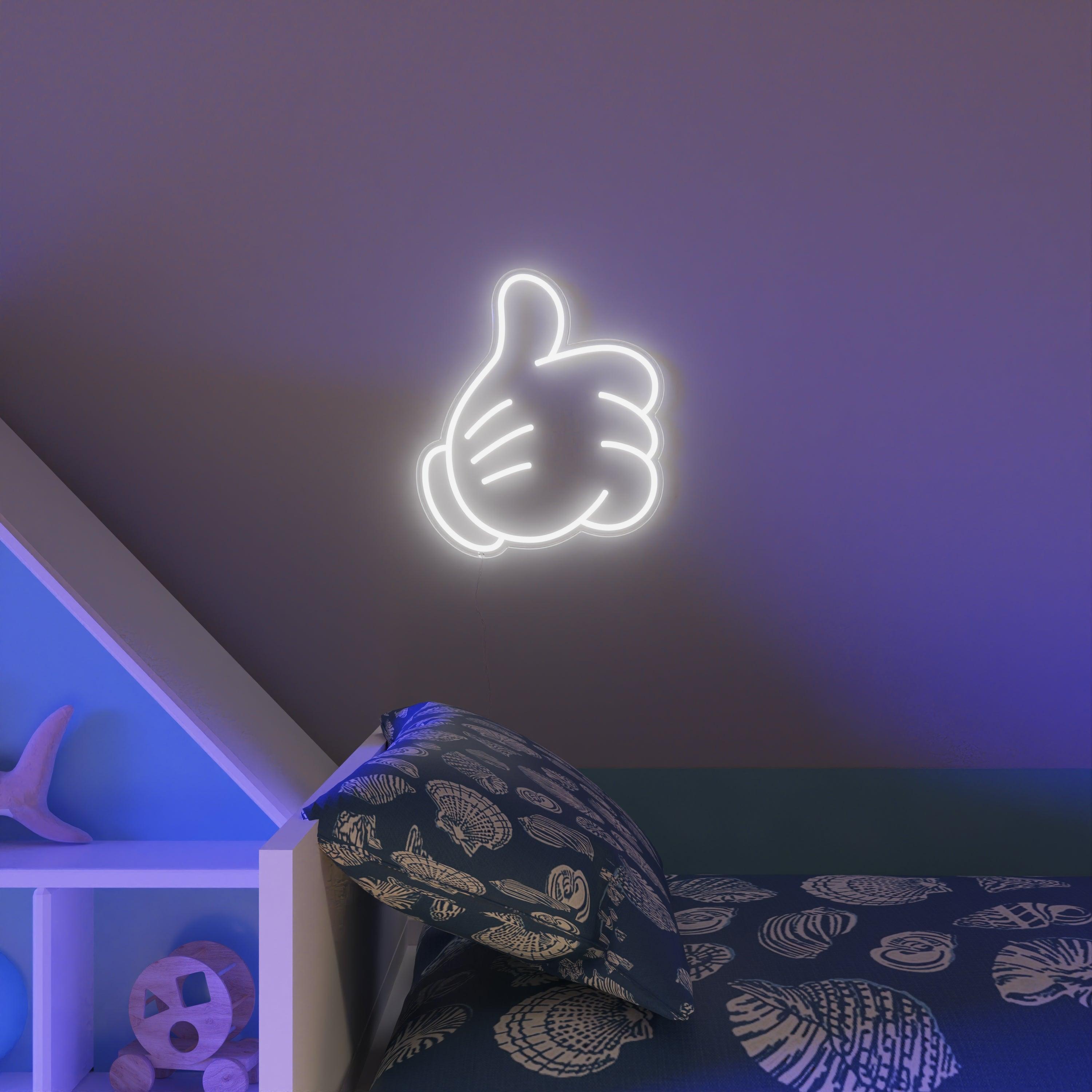 Glove Thumbs Up (Small version) by Yellowpop, Neon Tabela - Neonbir