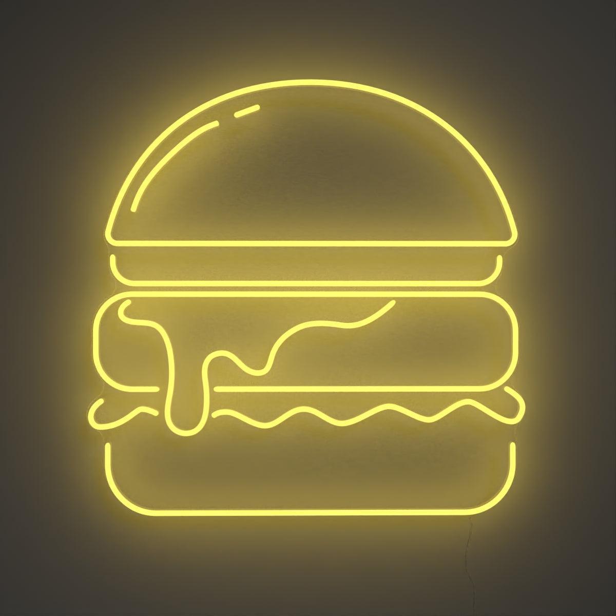 Gold Burger, Neon Tabela - Neonbir