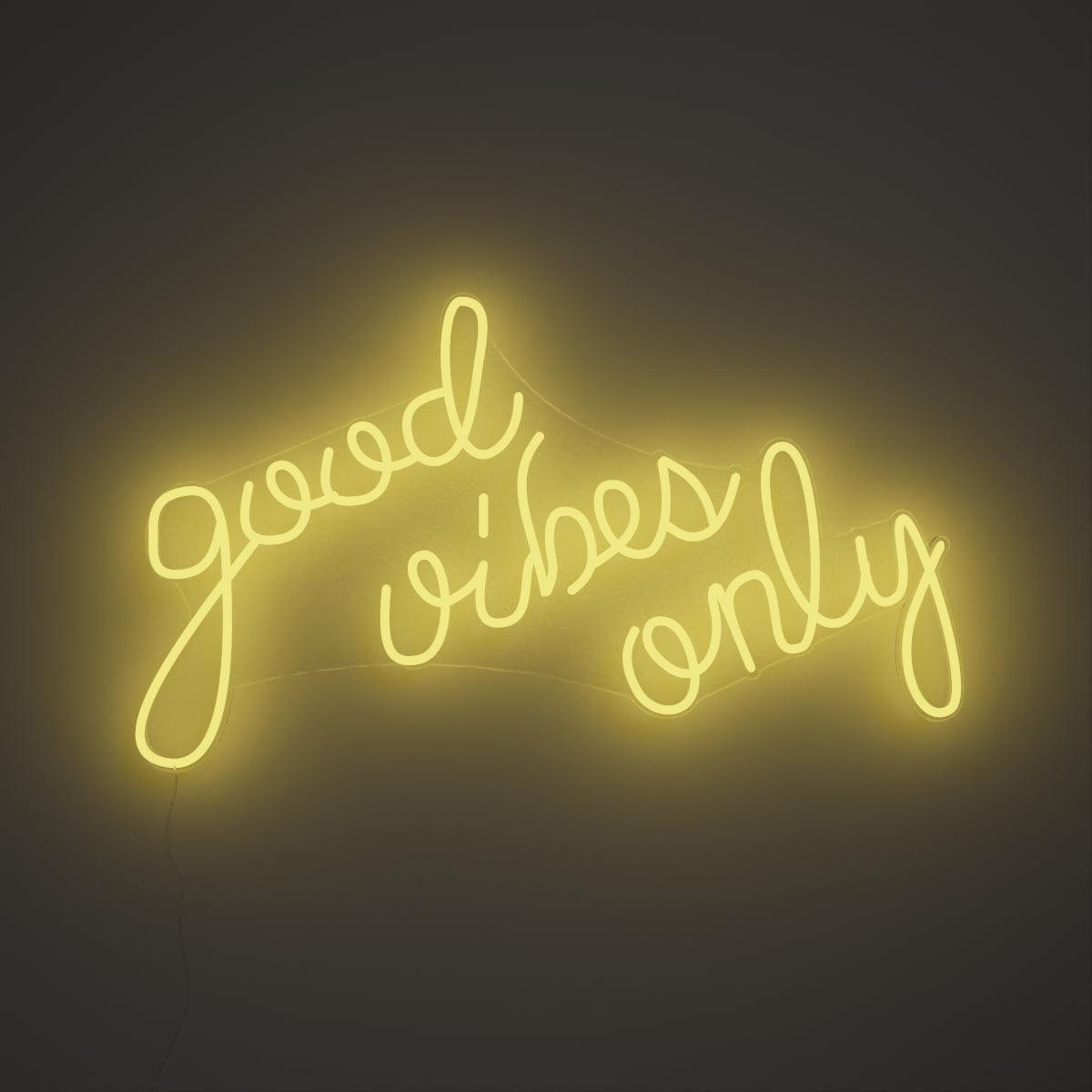 Good Vibes Only - Neon Tabela - Neonbir