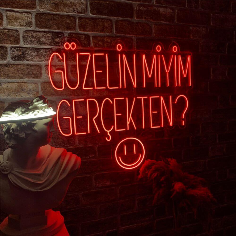 Güzelin Miyim Gerçekten? - Neon Tabela - Neonbir