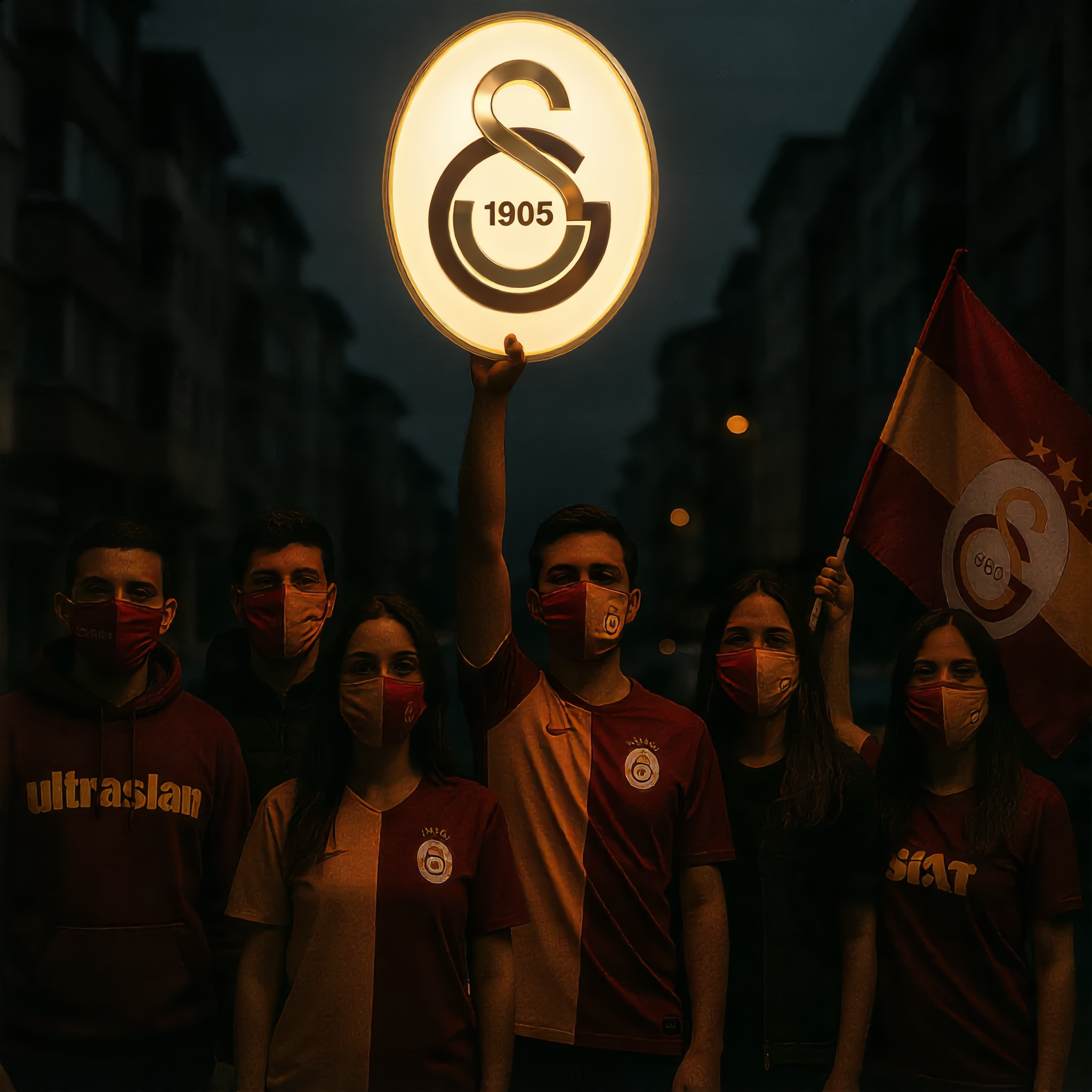 Galatasaray Premium Gold Taraftar Dekoru